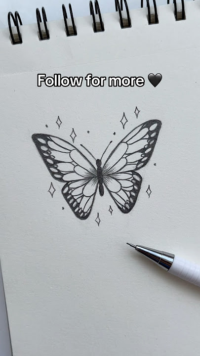 Easy Butterfly Drawing Tutorial 🦋 #easydrawing #howtodraw #shortvideo #shorts #viralart