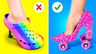 FANTASTIC DIY IDEAS FOR SHOES AND CLOTHES || MONEY-SAVING STYLE