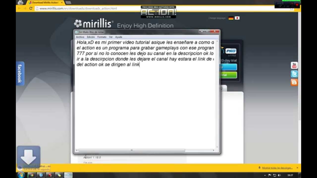 why wont mirillis action download on my computer why wont mirillis action download on my computer