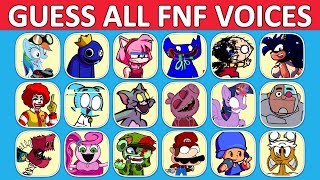 FNF Guess Character by Their VOICE | Guess The Character | All Fnf Voices Compilation #1
