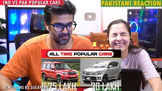 Pakistani Couple Reacts To Ind VS Pak All Time Popular Cars | Price Comparison | Iconic Cars | 2023