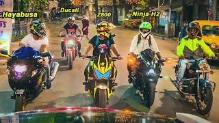 Night Rides with SuperBikes 🔥 Durga Puja Vlog 2020