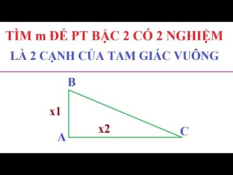Video TÌM m ĐÊ PHƯƠNG TRÌNH CÓ 2 NGHIỆM PHÂN BIỆT X1, X2 LÀ... - youtube