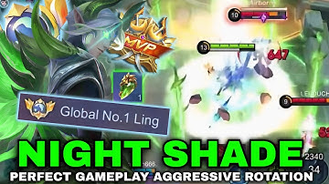 LING NIGHT SHADE GREEN FASTHAND PERFECT GAMEPLAY AGAINST PRO META HERO ENEMY (INTENSE MATCH)!!