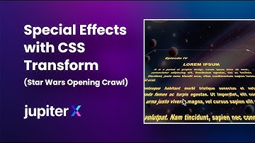 How to Add Special Effects with CSS Transform in Jupiter X