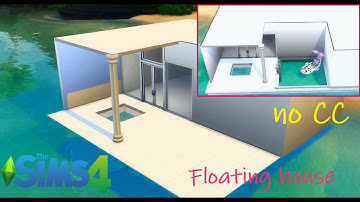 How to Make a Floating House on the Beach 🏖🌊 // Sims 4 building tutorial + Pool on the Beach / no CC