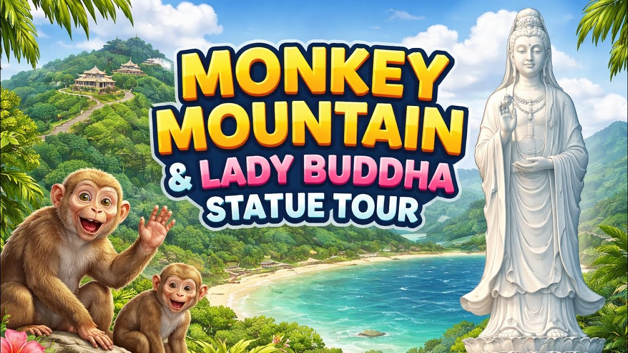Monkey Mountain & Lady Buddha Tour 🐒 | Son Tra Peninsula Da Nang Vietnam Travel Guide 🇻🇳