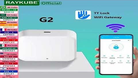 RAYKUBE G2 Gateway For TT Lock APP Bluetooth Smart Electronic Door Lock Wifi Adapter Remot