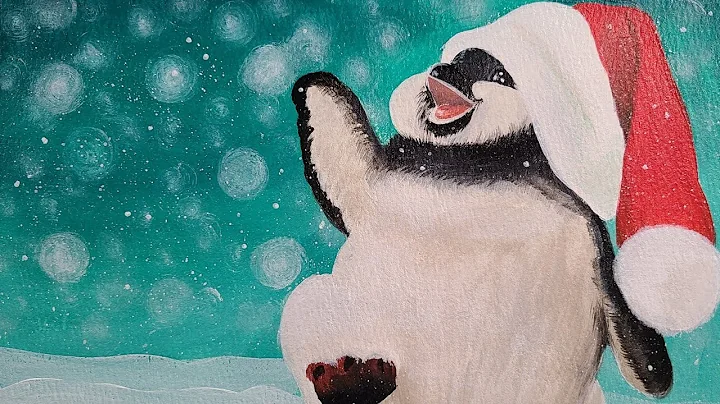 How to paint a Santa Penguin | LIVE Acrylic Junior...