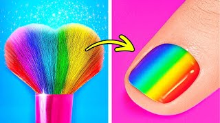 COLORFUL NAILS HACKS AND DIY BEAUTY TRICKS FOR GIRLS || Smart Beauty Gadgets By 123 GO! Series by 123 GO! Series 4,428 views 1 month ago 3 hours, 1 minute