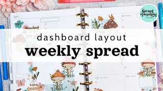 Happy Planner | Plan With Me | Dashboard Layout Spread Apr 08 - 14 | The Secret Planning Society