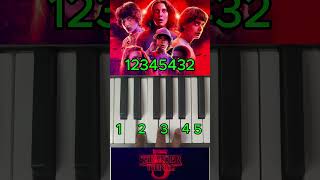 Stranger things 5 Easy piano tutorial #strangerthings5 #shorts #short screenshot 5