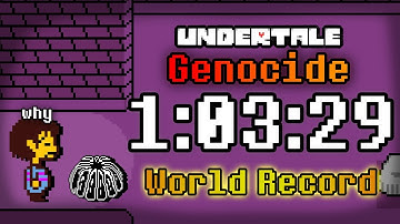 Undertale Genocide Speedrun in 1:03:29 (FWR)