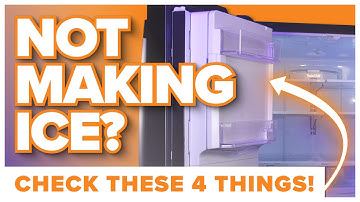 GE refrigerator not making ice? Check these 4 things first!