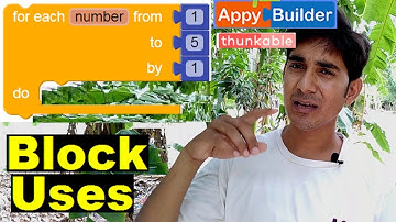 For each number block uses in thunkable appybuilder, makeroid  in hindi ? text repeater free aia.