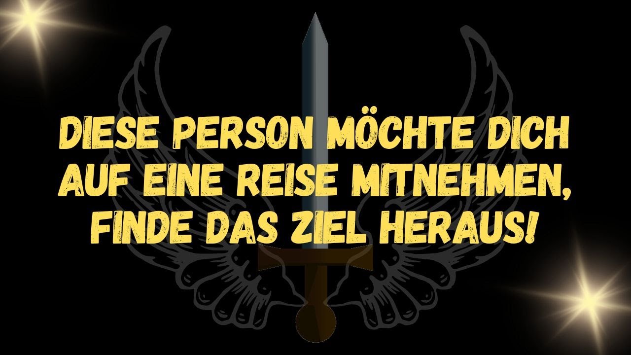 Diese Person möchte dich auf eine Reise mitnehmen, finde das Ziel heraus!