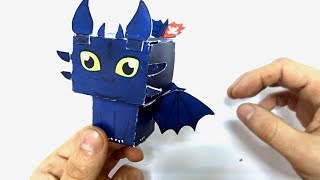 How to train your dragon 3 minecraf wits paper kids videos. Как приручить дракона из бумаги