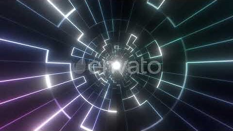 Colorful Digital Tunnel | Motion Graphics - Envato elements