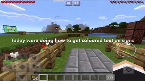 MinecraftPE trick/glitch - Coloured Text on Signs