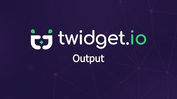 Command Outputs - Twidget.io