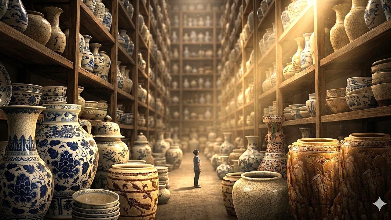 Choáng Ngợp Trước Không Gian Bày Đồ Gốm Cổ Xưa Nhà Chú Công Bát Tràng, Hà Nội
