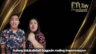 DepEd ETUlay Awards 2022 Field Report