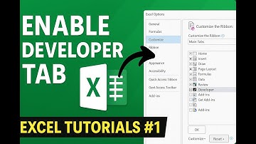 Hoe je het tabblad Ontwikkelaars in Excel inschakelt (10 seconden!)