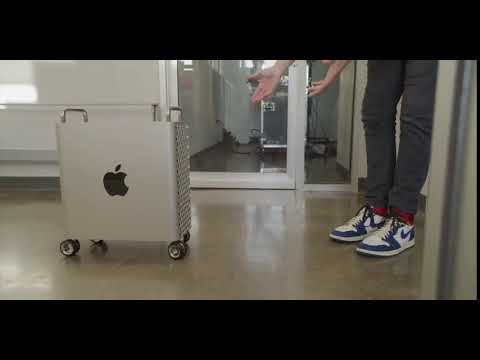 Колеса на новом Mac Pro не имеют замков. Они стоят 550 $.