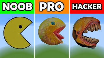 NOOB VS PRO VS HACKER minecraft pixel art pacman