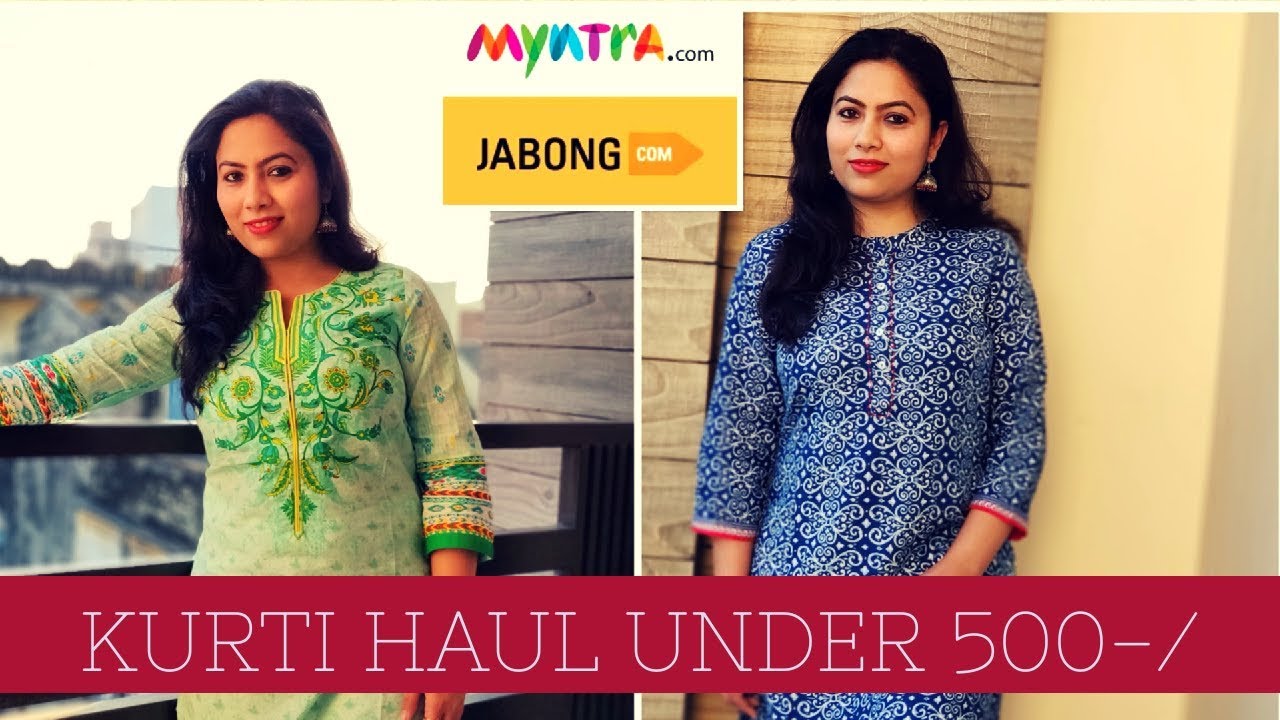 Kurti Haul | Jabong & Max | Kurti Set | Try on Haul 2019 - YouTube