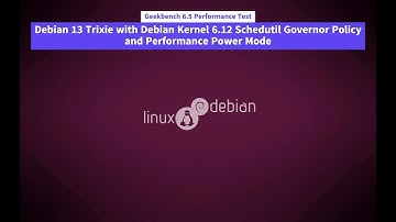 Geekbench 6.5 Perf Test of Debian 13 Trixie w/ Debian Kernel 6.12 Schedutil Governor and Perf Power