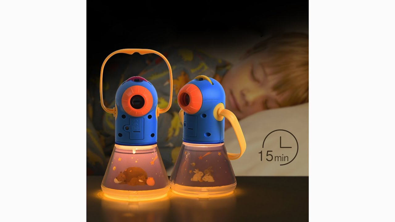 3-in-1 Child Multi-functional Story Projector Toys Small Night Lamp