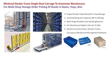 Automated Warehouses With Miniload Stacker Cranes