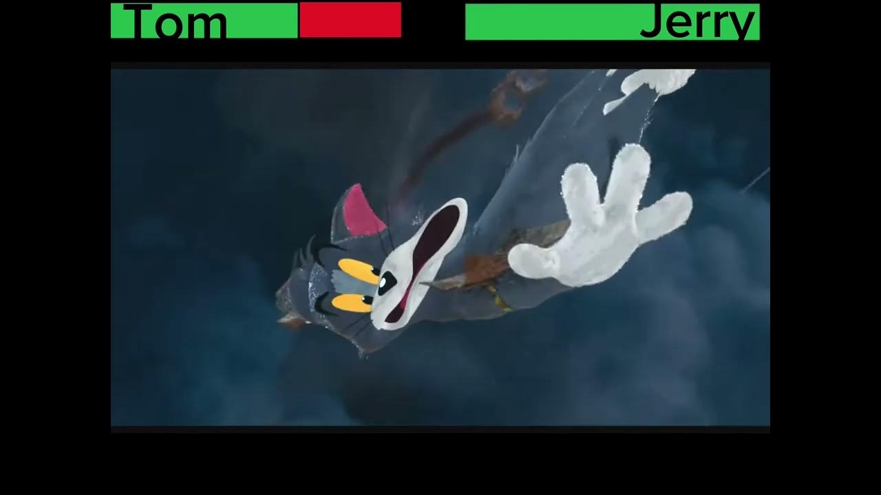 Tom and Jerry (2021) hotel room battle with healthbars YouTube