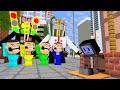 Monster School | Poor Sad TV Man Story | MECHA TRAFFIC LIGHTMAN, MICROPHONE BOSS, Skibidi -Minecraft