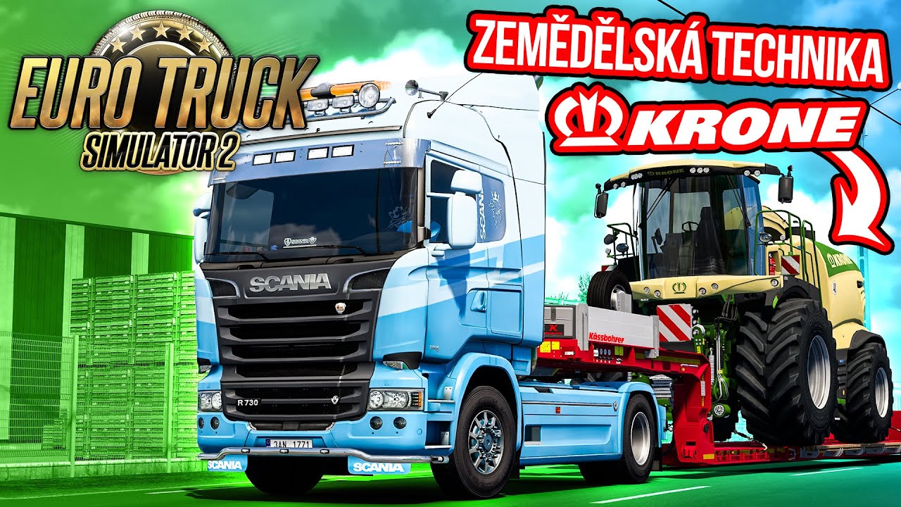 ZEMĚDĚLSKÁ TECHNIKA KRONE OFICIÁLNĚ V EURO TRUCK SIMULATOR 2! | KRONE Agriculture Equipment