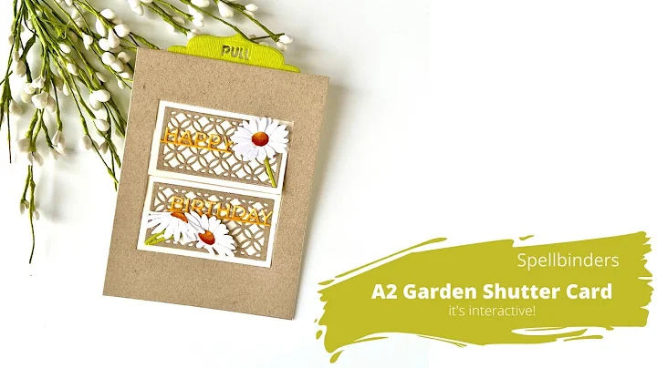 Spellbinders Daisy Delight Garden Shutters A2 Card