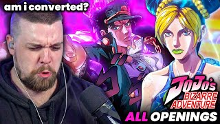 First Time Reacting to [ALL] JOJO'S BIZARRE ADVENTURE OP's | Pts. 16