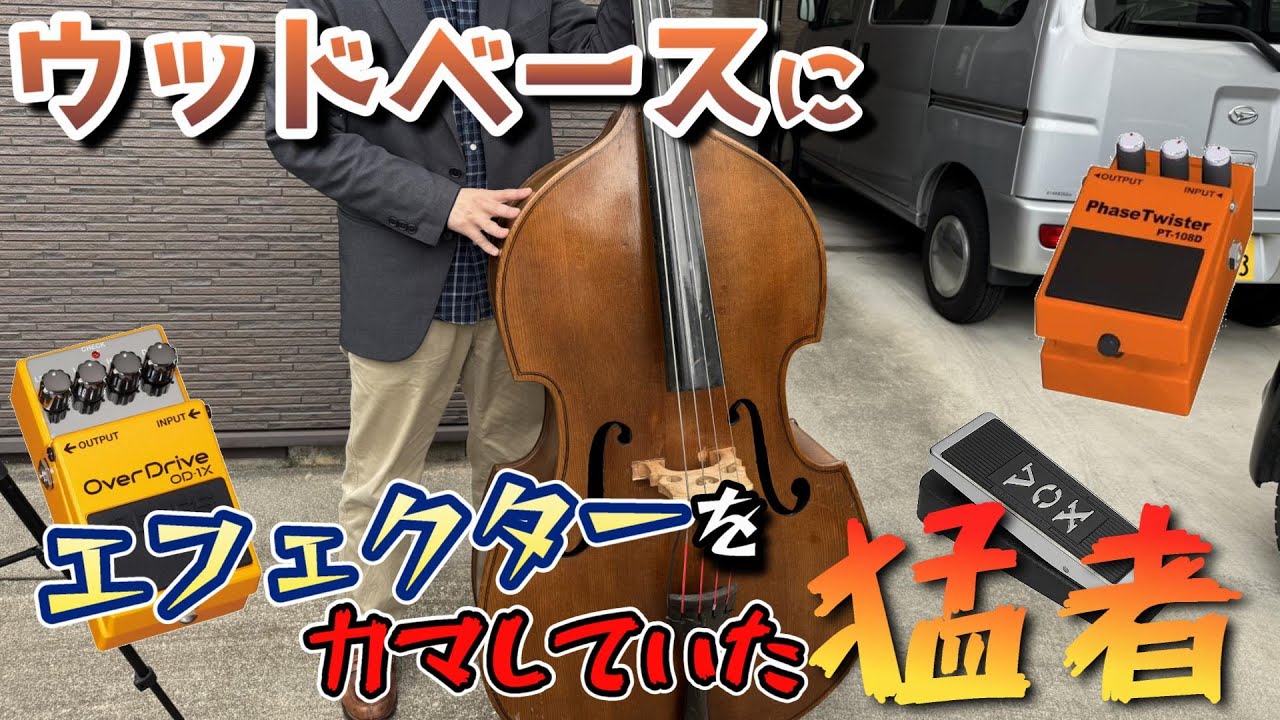 Vintage Face SUN コンタクトピックアップ （ウッドベース用） ウッドベースにエフェクターを繋ぎまくった猛者の末路 - YouTube