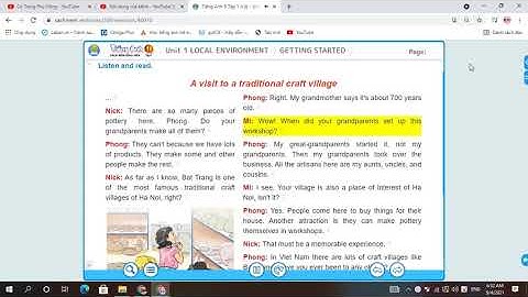 English 9 Unit 1 LOCAL ENVIRONMENT Getting started