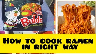 How to cook ramen noodles in rightway |How i satisfied cranvings with bulduck ramen noodles ? ?