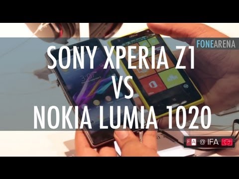 Sony Xperia Z1 vs Nokia Lumia 1020 Hands-on