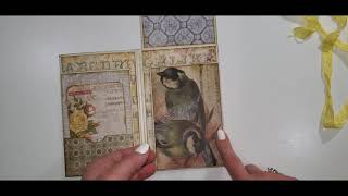 Wallflower Flip Book, Tim Holtz Papers
