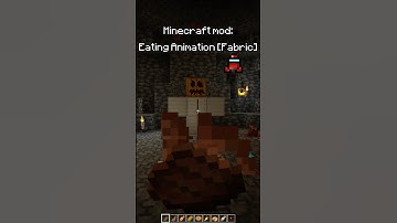 Eating Animation mod 1.18-1.21.1 for fabric! #minecraftmod  #theone_ss #minecraftfabric  #modvanilla