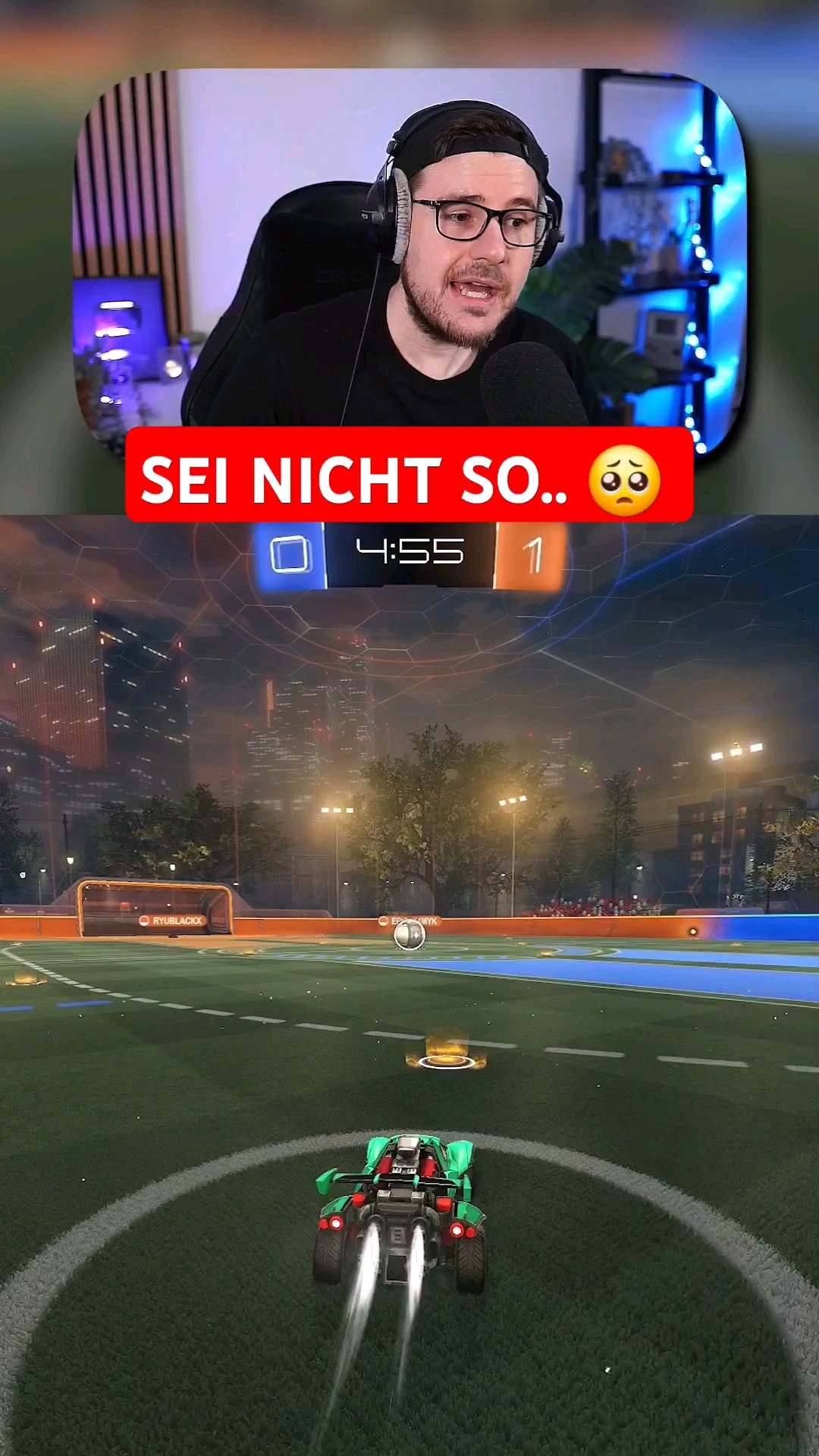 TOXISCHER GEGNER fällt *HART AUF DIE FRESSE*... 🤕 Rocket League