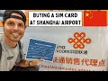 Buying a sim card at shanghai airport