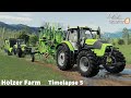 Mowing & Picking up Grass to make a 1.5 Million Liters of Silage │Holzer Farm│FS 19│Timelapse #05