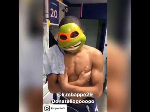 Thiago Silva Gets Kylian Mbappe A Michelangelo Ninja Turtles Mask For His Birthday Youtube