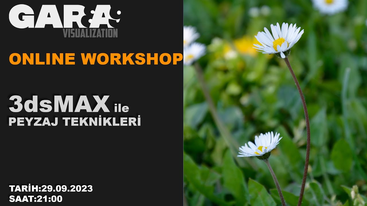 Autodesk 3dsMAX ile Peyzaj Teknikleri.