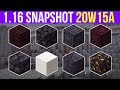 Minecraft 1.16 Snapshot 20w15a New Basalt Deltas Biome & Tons Of New Blocks!